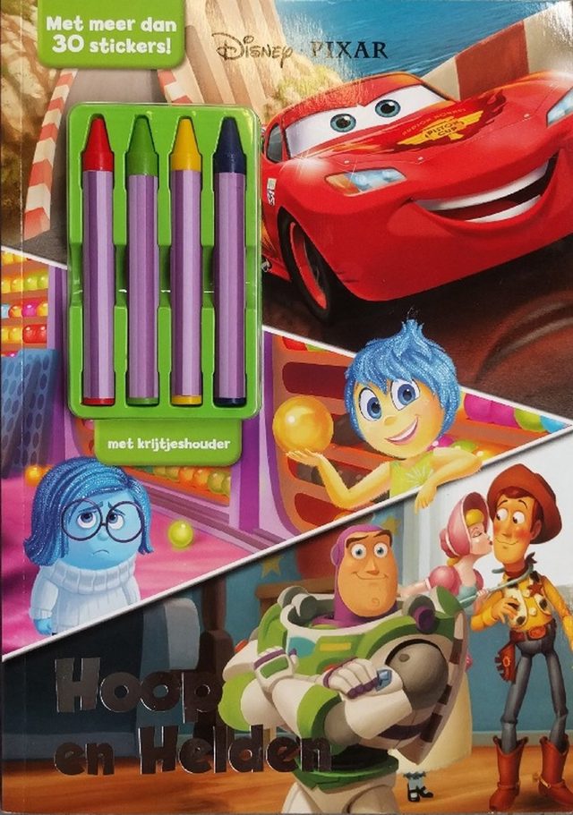 Omslag van Disney Pixar Hoop act.+krijtjes