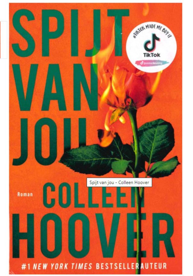 Omslag van Spijt van jou - Colleen Hoover (bekend van TikTok)