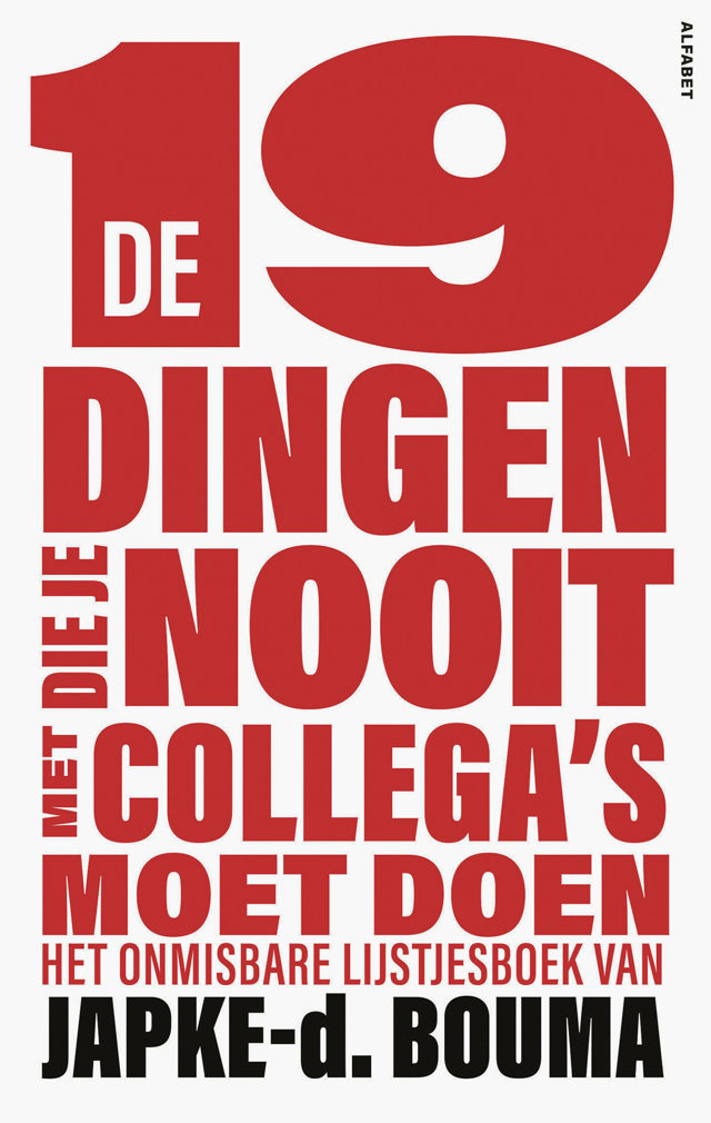 Omslag van De 19 dingen die je nooit met collega's moet doen
