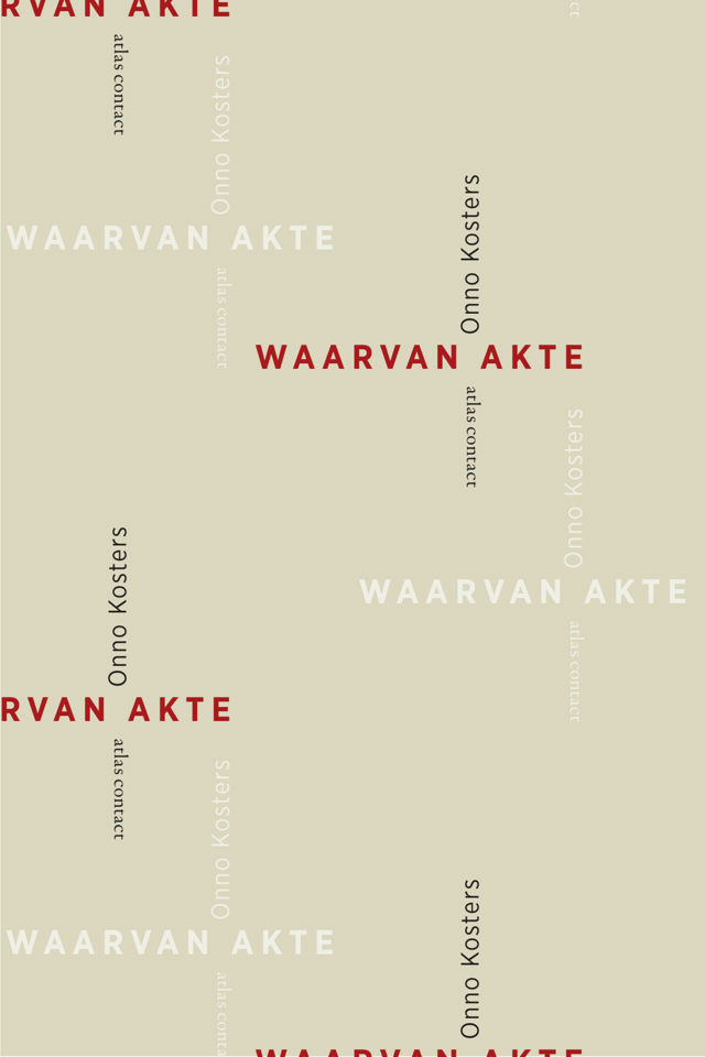 Omslag van Waarvan akte