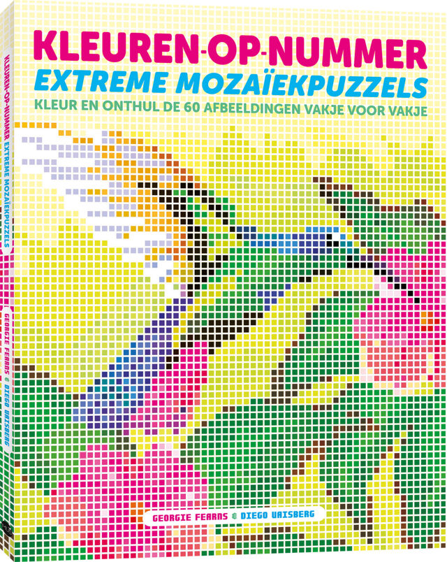 Omslag van Kleuren-op-nummer: extreme mozaïekpuzzels