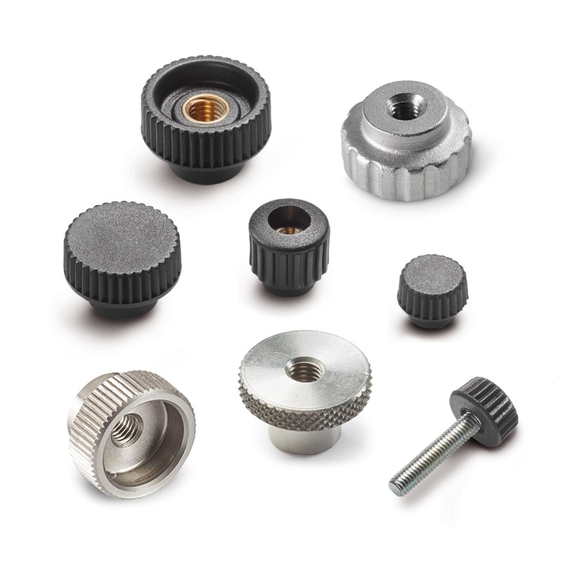 Plastic and Metal Knurled Handwheels
