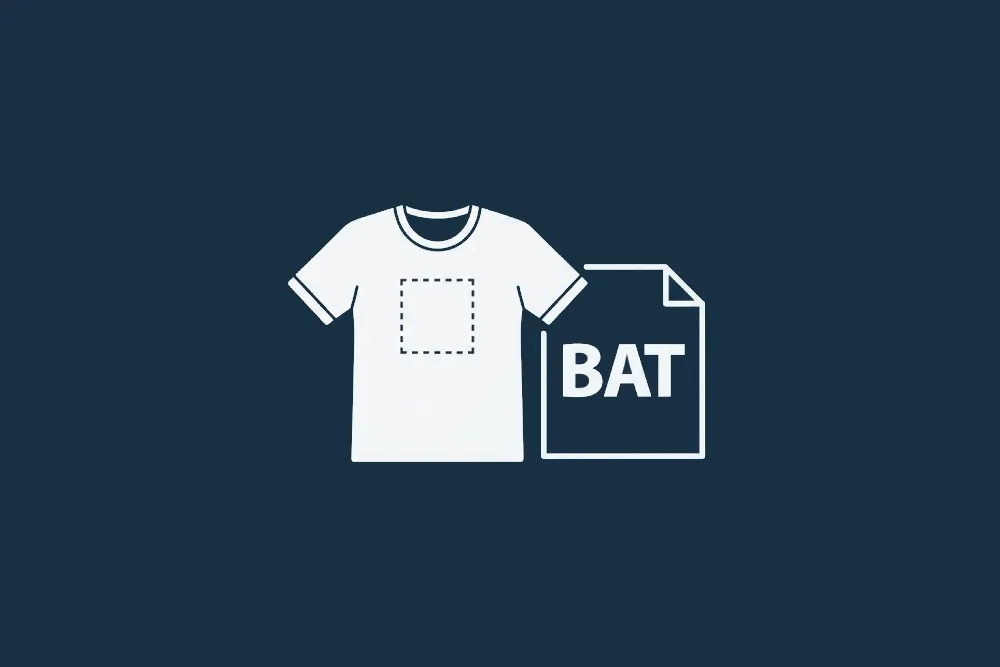 bon à tirer ou bat pour personnalisation textile