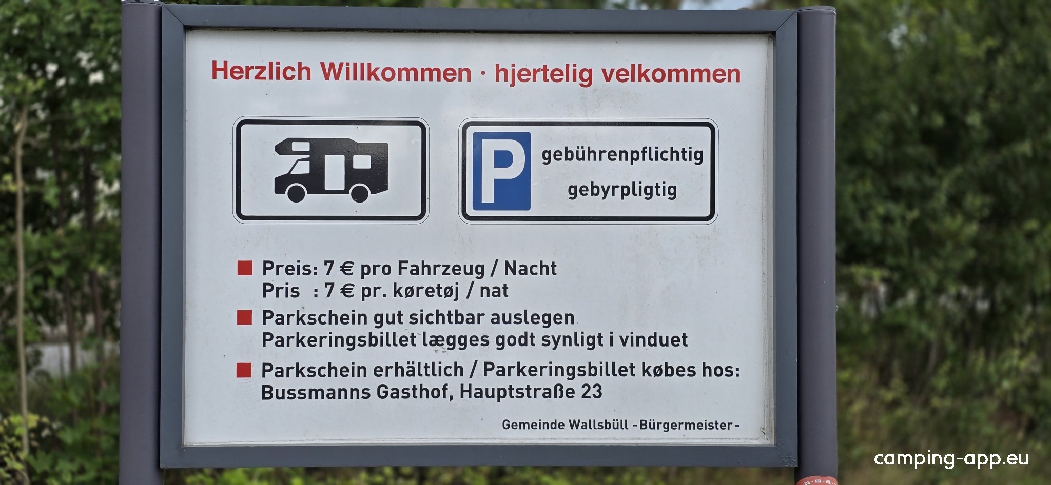 Stellplatz Wallsbüll — Camperplaats in Wallsbüll