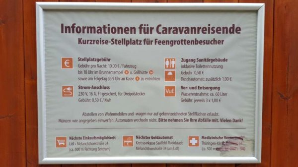 Stellplatz an den Feengrotten — Foto 6
