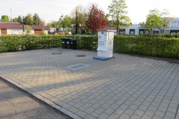Stellplatz am Strandbad Obersee Kisslegg — Sítio para autocaravanas in Kißlegg-Berghof
