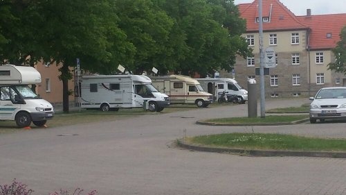 Schlossparkplatz Anger — Parkeringsplass m. overnatting in Wernigerode