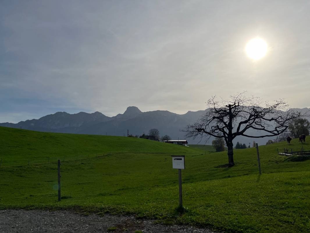 Stellplatz bim Wald — Camperplaats in Längenbühl