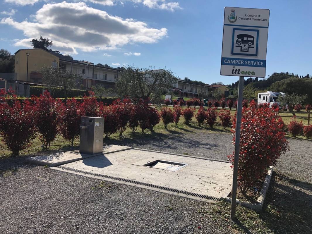 Area comunale Casciana Terme — Ställplats in Casciana Terme