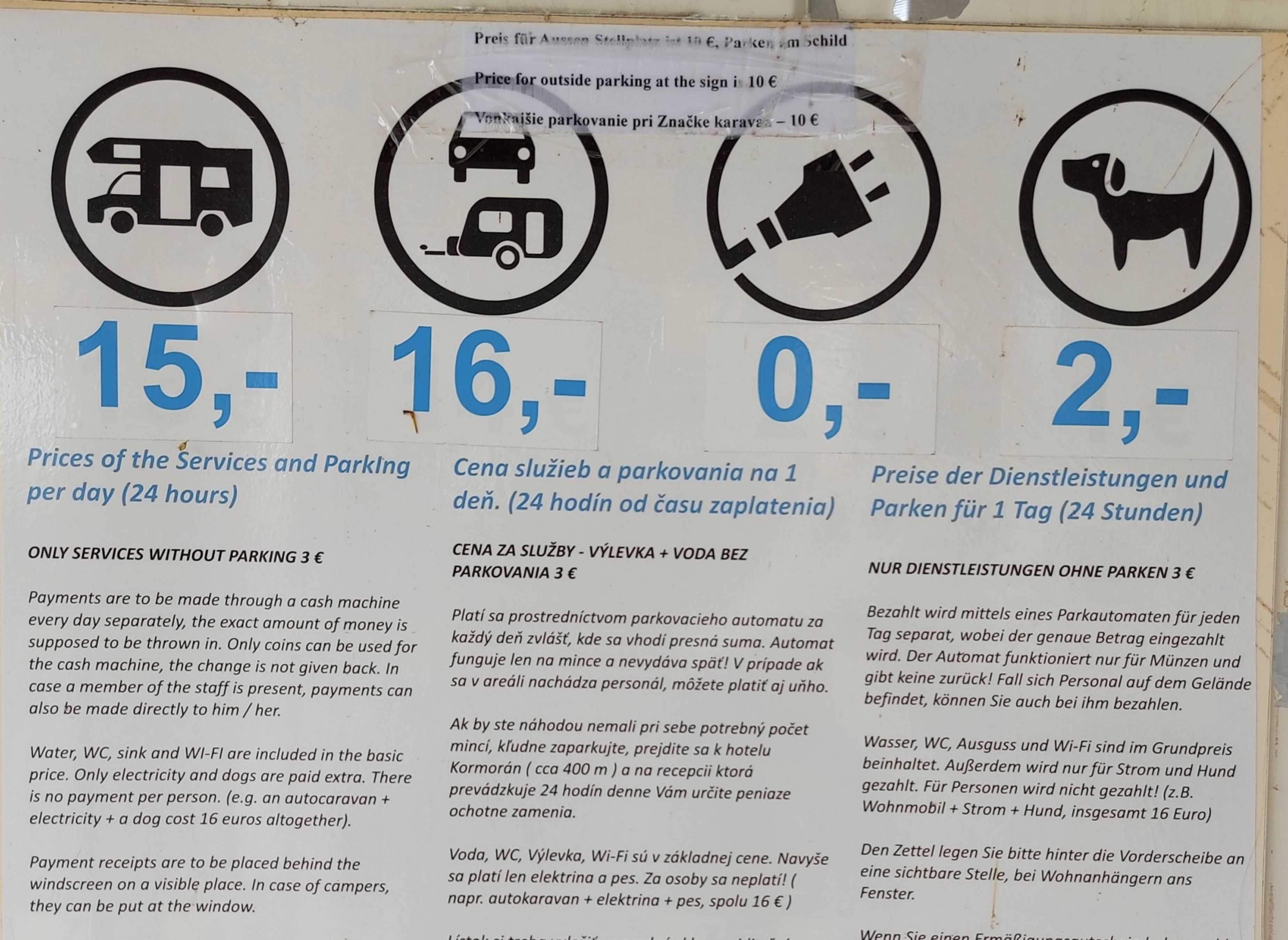 Caravan Stellplatz Cilistov — Bobilplass in Šamorín