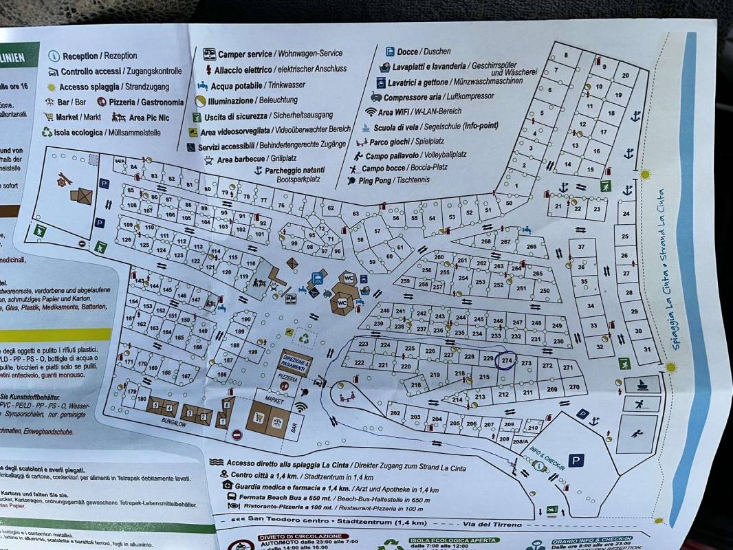 Camping San Teodoro La Cinta — Sítio de acampamento in San Teodoro
