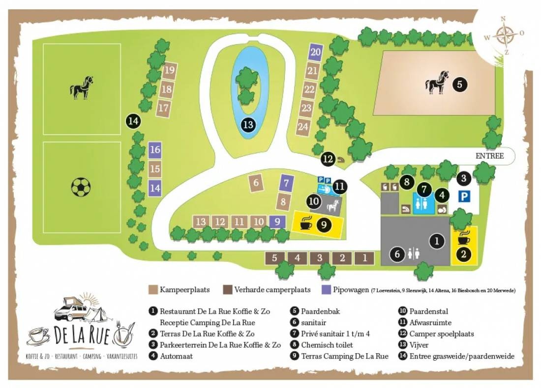 Camping de la Rue koffie&zo — Campingplatz in Sleeuwijk