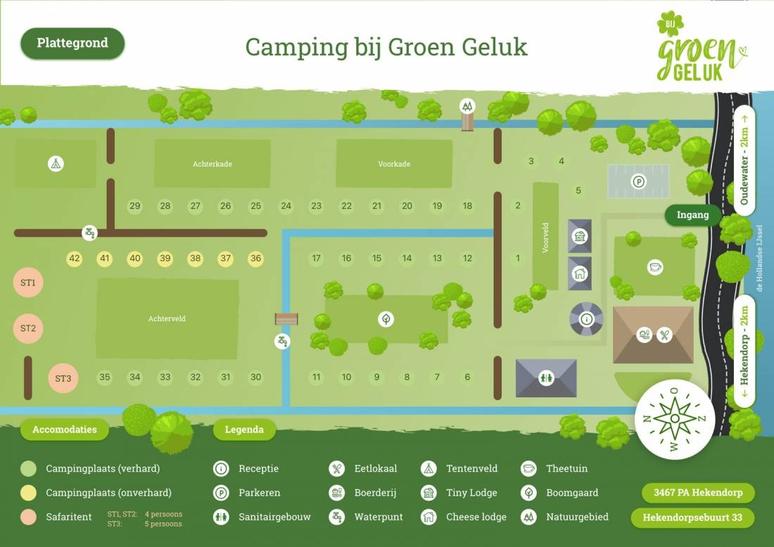 Bij Groen Geluk — Campingplatz in Hekendorp