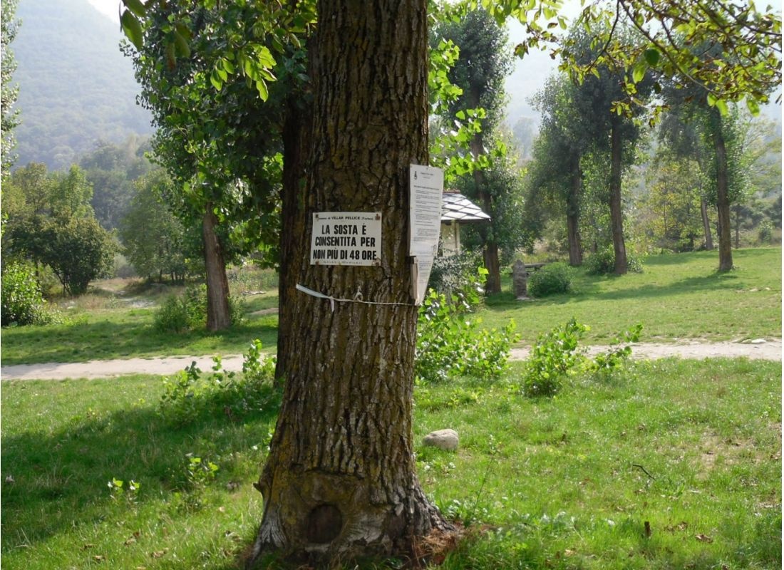 Parco Pubblico Flissana, Villar Pellice — Area Autocaravanas in Villar Pellice