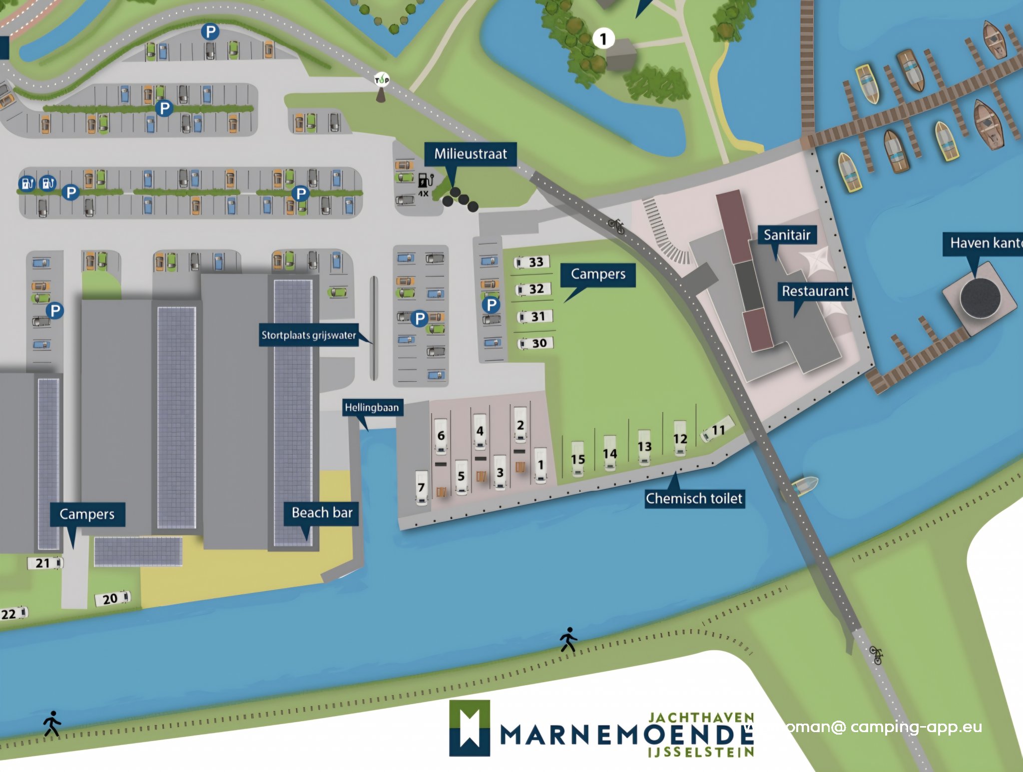 Camperplaats Jachthaven Marnemoende — Photo 6