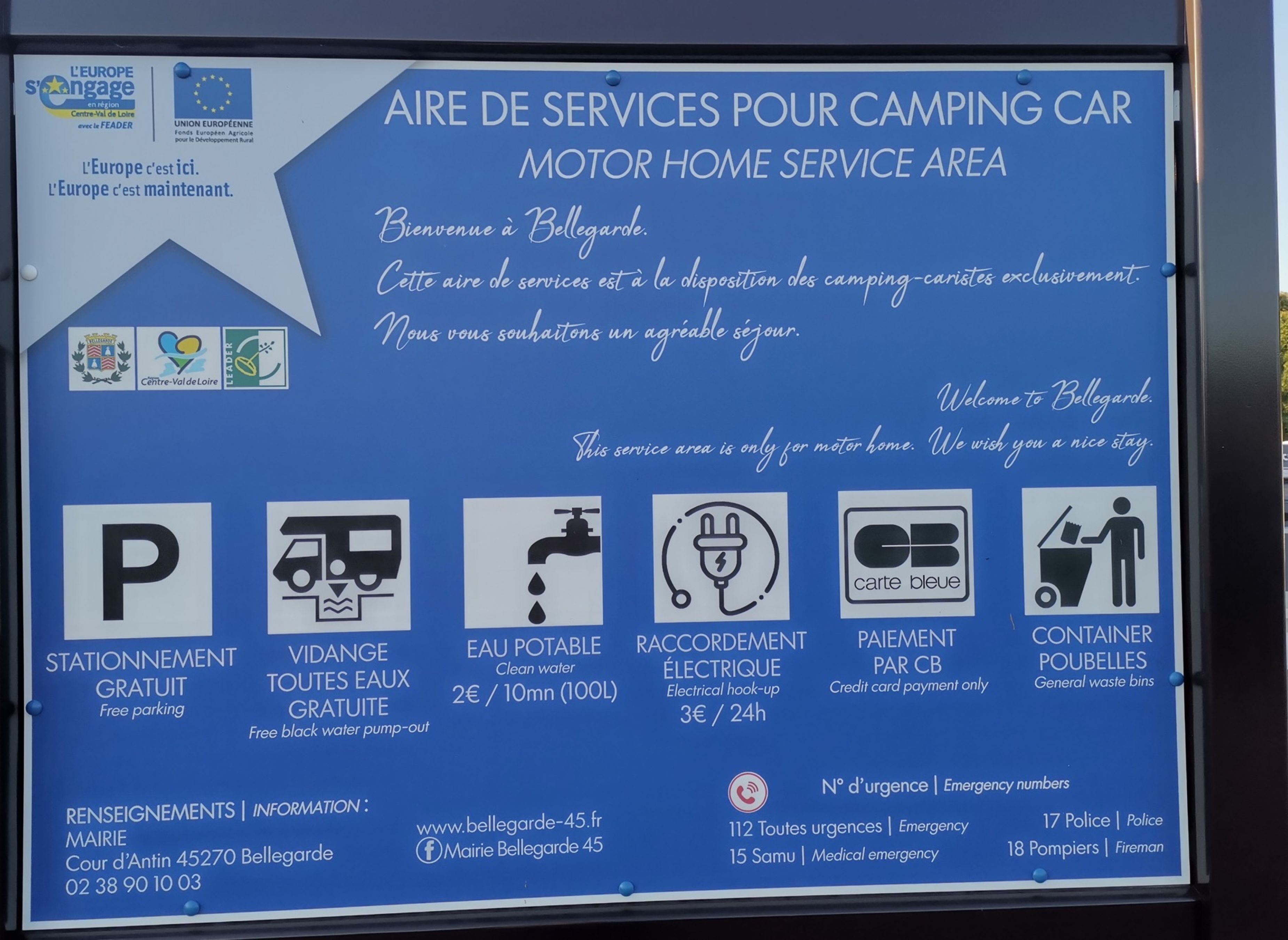 Stellplatz Bellegarde — QuickStop in Bellegarde