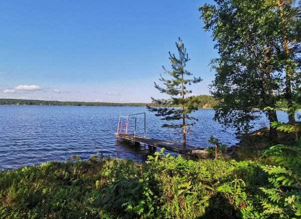 Camp with a view of the lake Båven