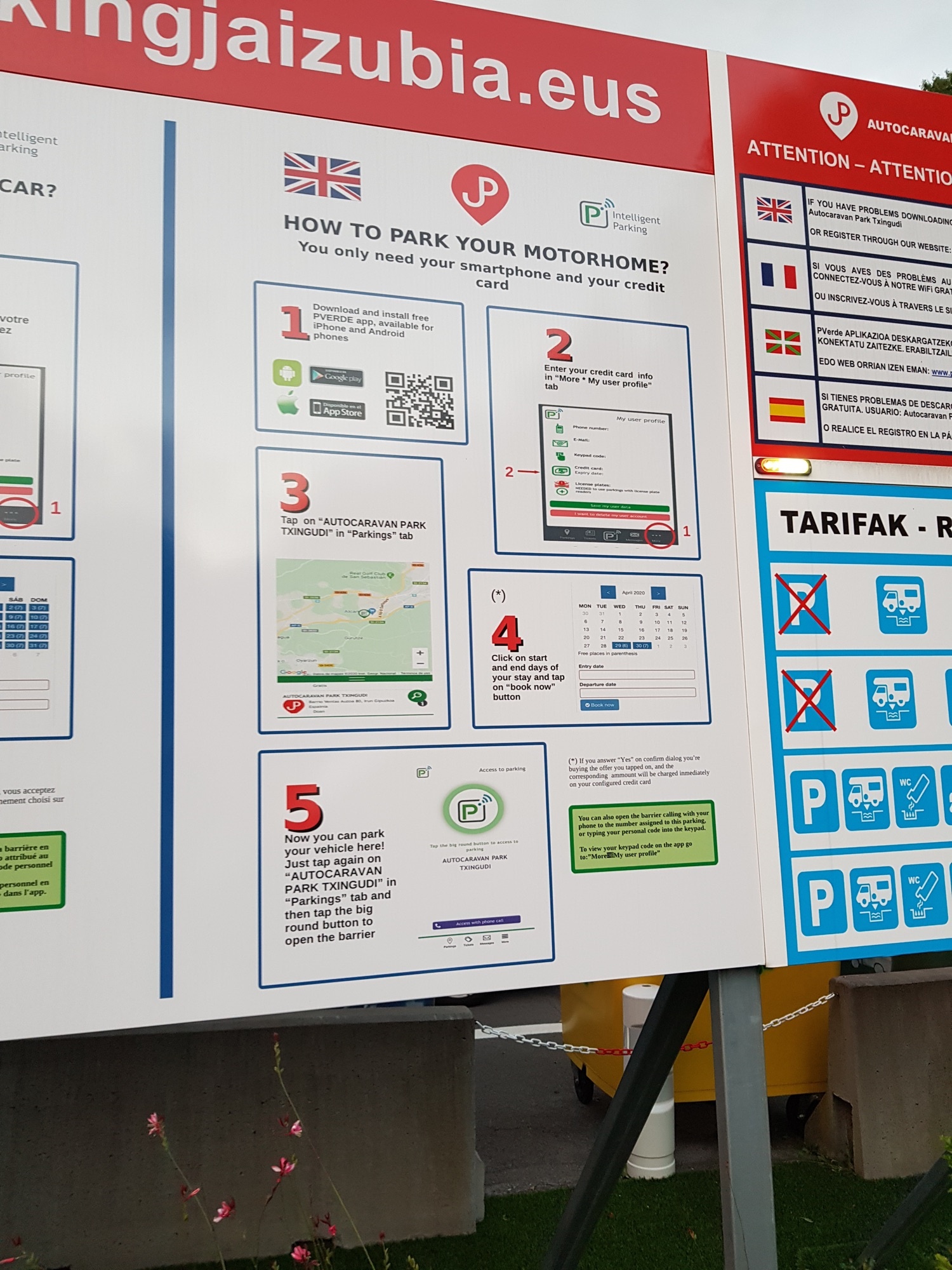 Autocaravan Park Jaizubia — Bobilplass in Irun
