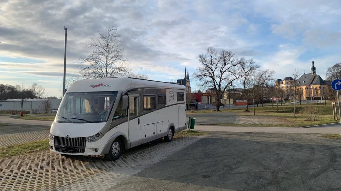 Freibad Elstergarten — Sp. parking dla kamperów in Oelsnitz/Vogtl.