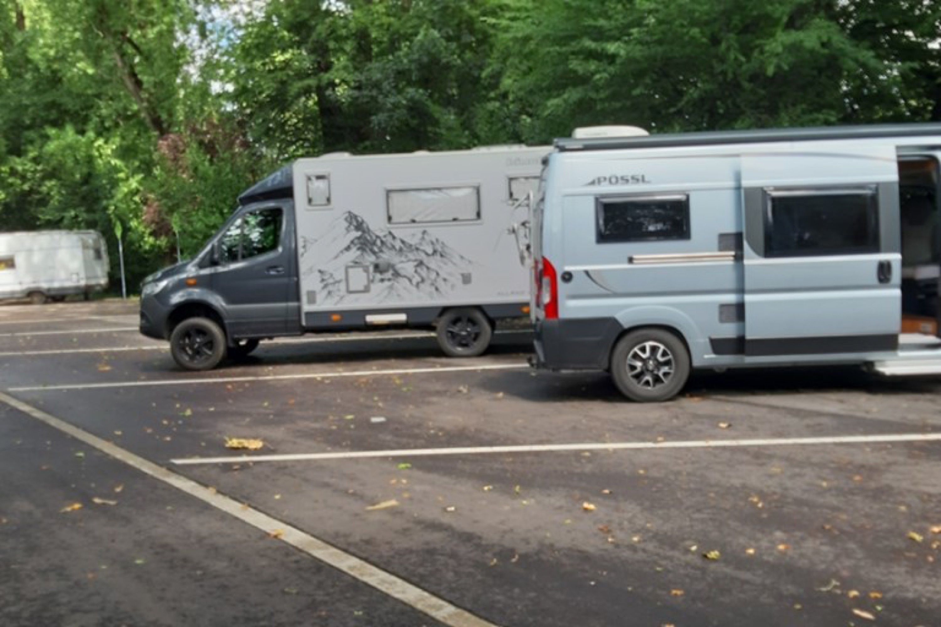 Wohnmobilstellplatz an der EWS Arena — Campervan Site in Göppingen