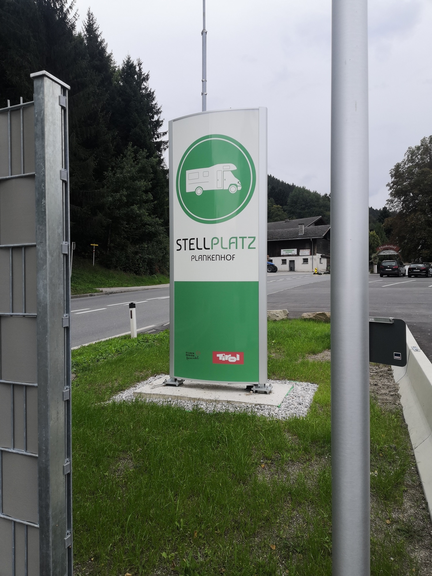 Wohnmobilstellplatz Plankenhof - contactless check-in — At a Restaurant in Pill