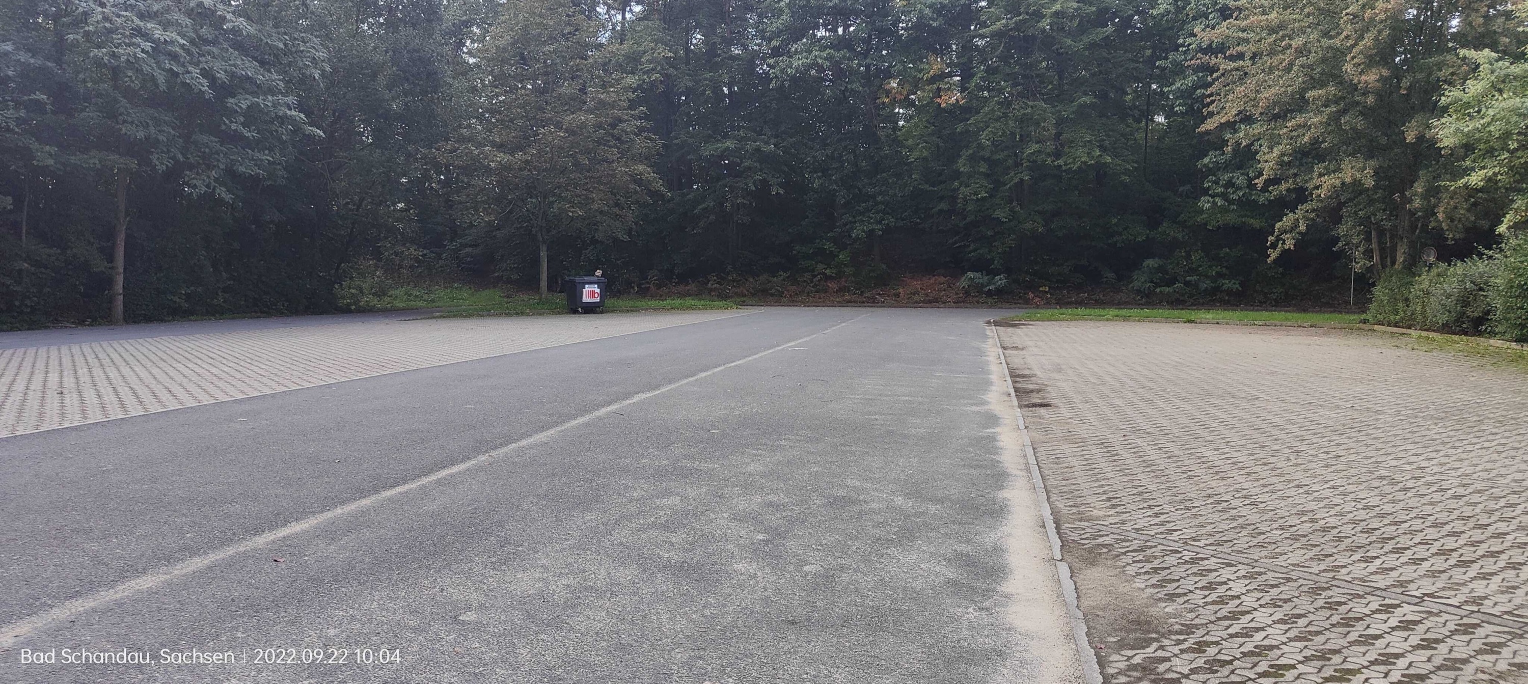 Übernachtungsparkplatz am Buskparkplatz Bad Schandau — Parkeerplaats / gedoogplek in Bad Schandau