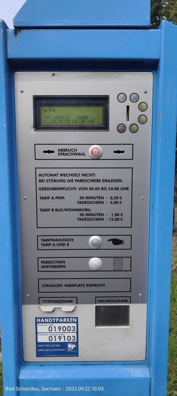 Übernachtungsparkplatz am Buskparkplatz Bad Schandau — Foto 2