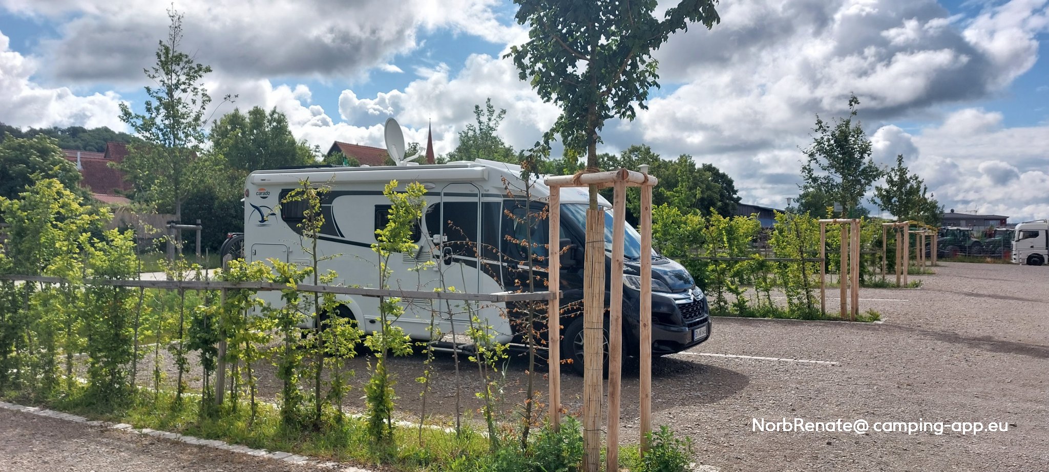 Wohnmobilstellplatz Colmberg — Sp. parking dla kamperów in Colmberg