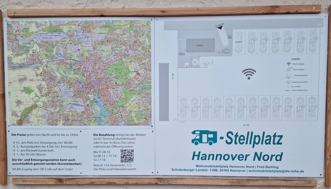 Wohnmobilstellplatz Hannover - Nord — Aire camping car in Hannover