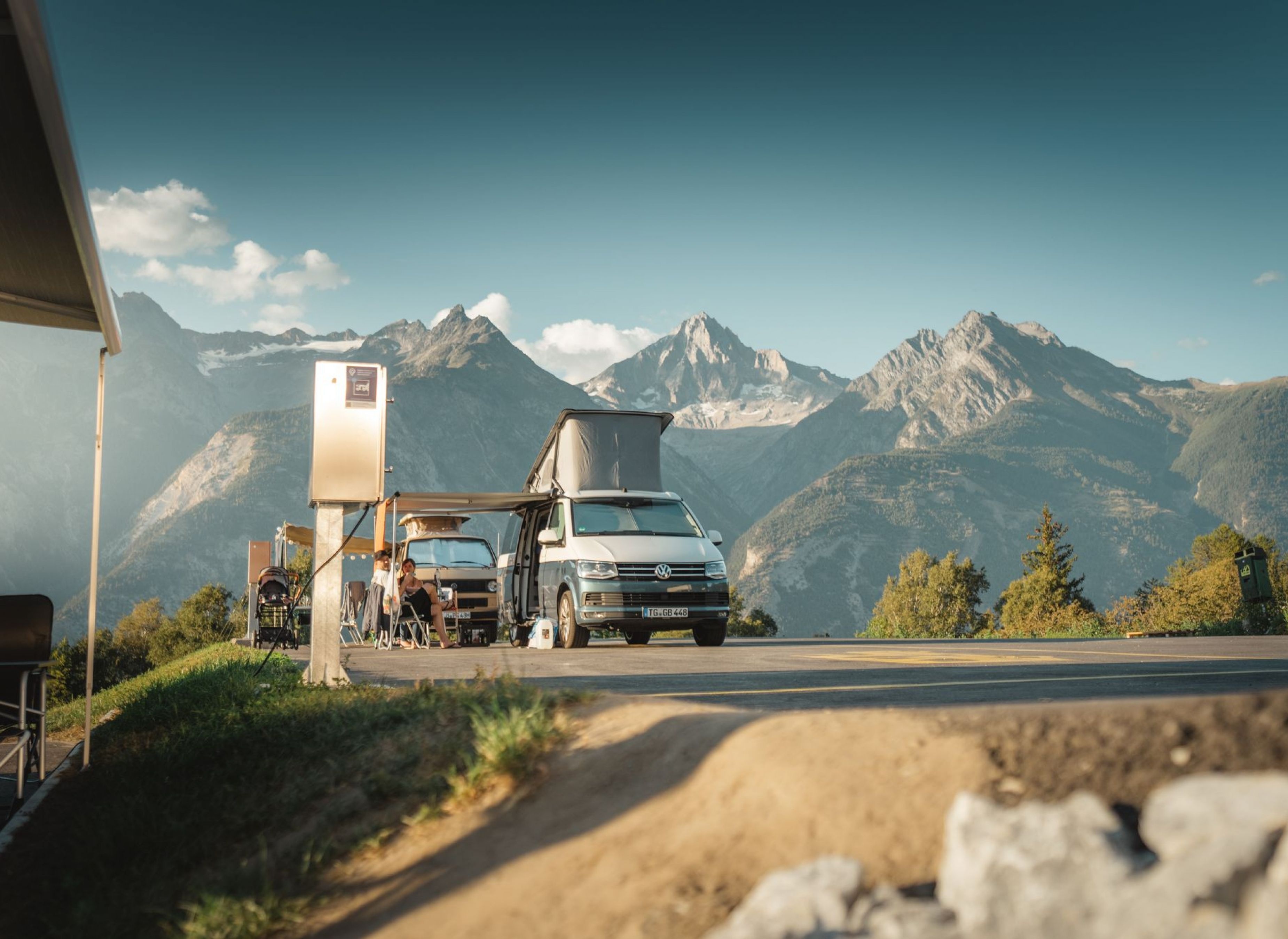 Seepark Augstbord — Camperplaats in Unterbäch