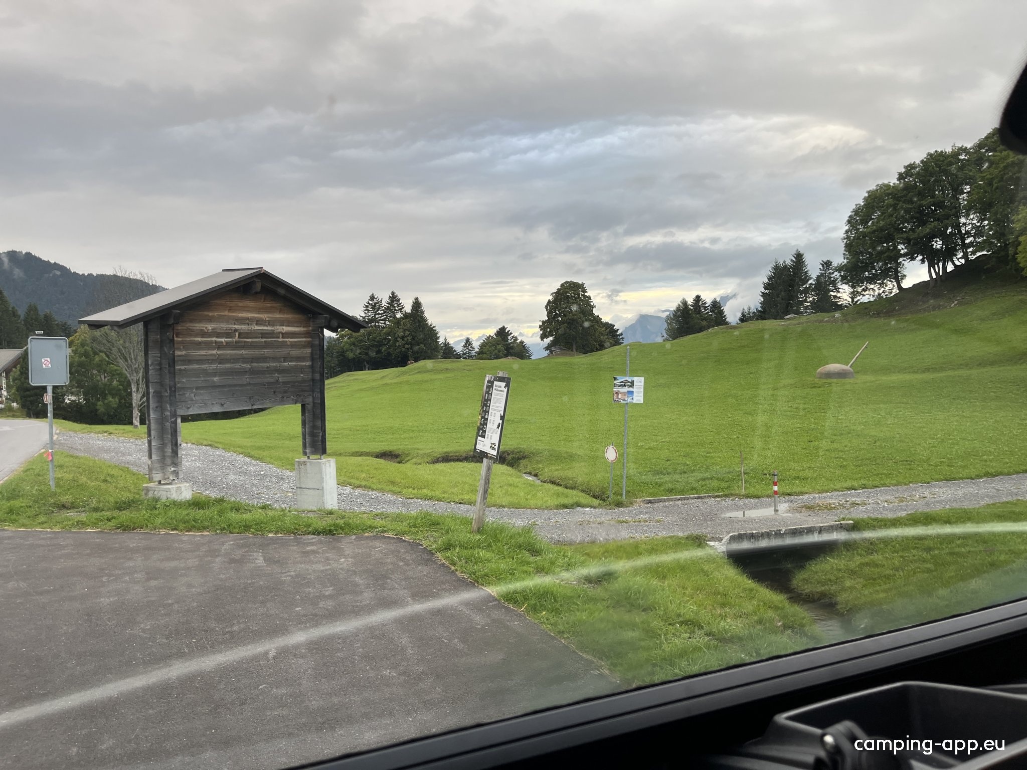 Parkplatz Tristeli, St.Margrethenberg — Bobilplass in Pfäfers