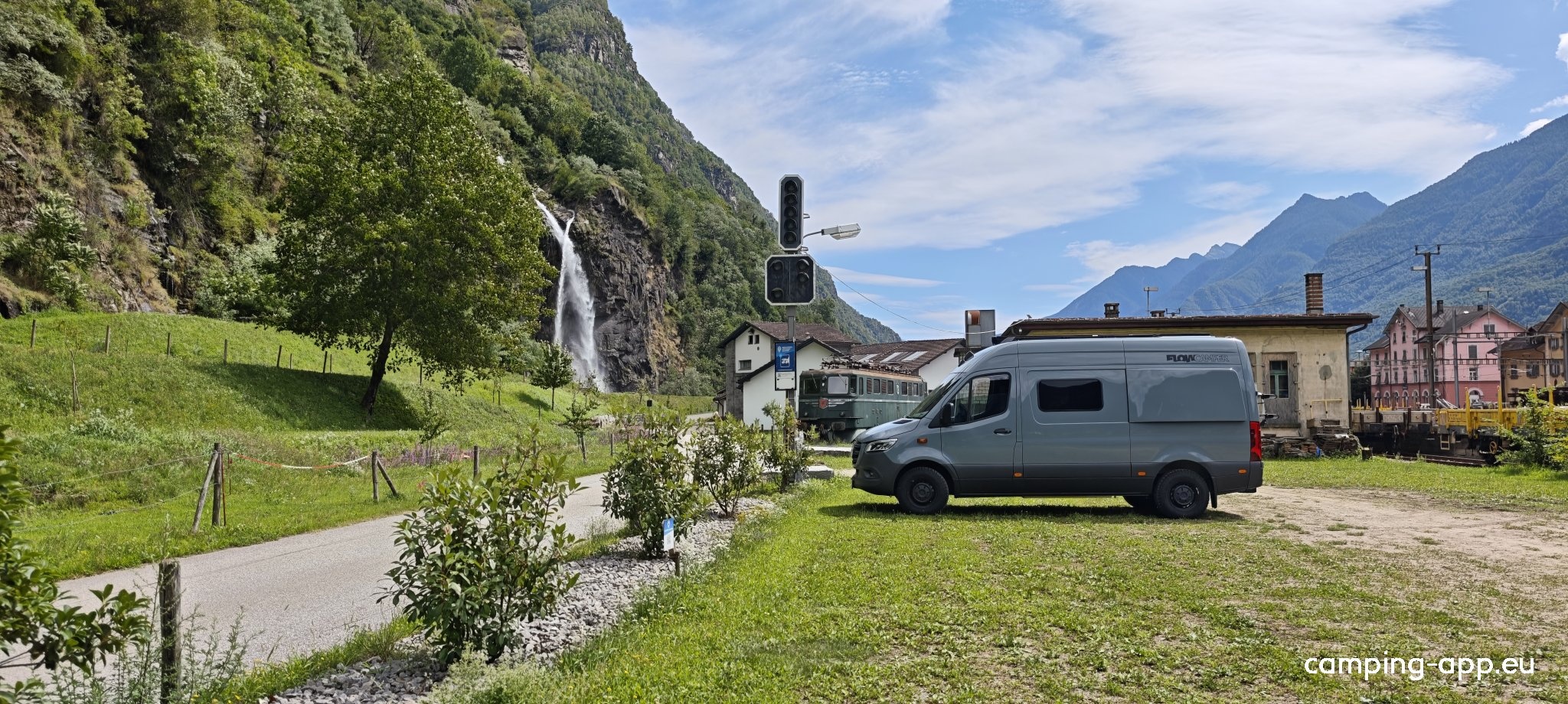 Swiss Railpark Biasca — Ställplats in Biasca