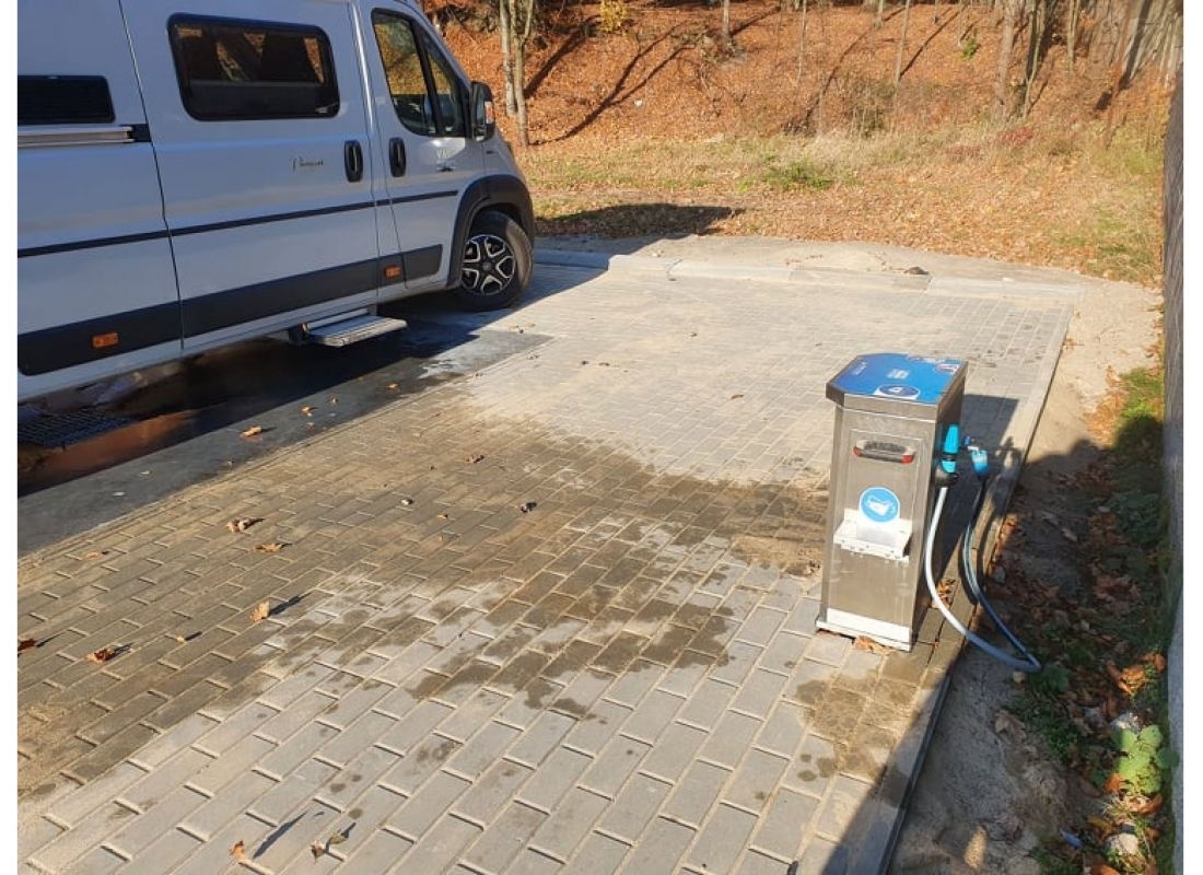 Camper parking in Grzybno — Sítio para autocaravanas in Grzybno
