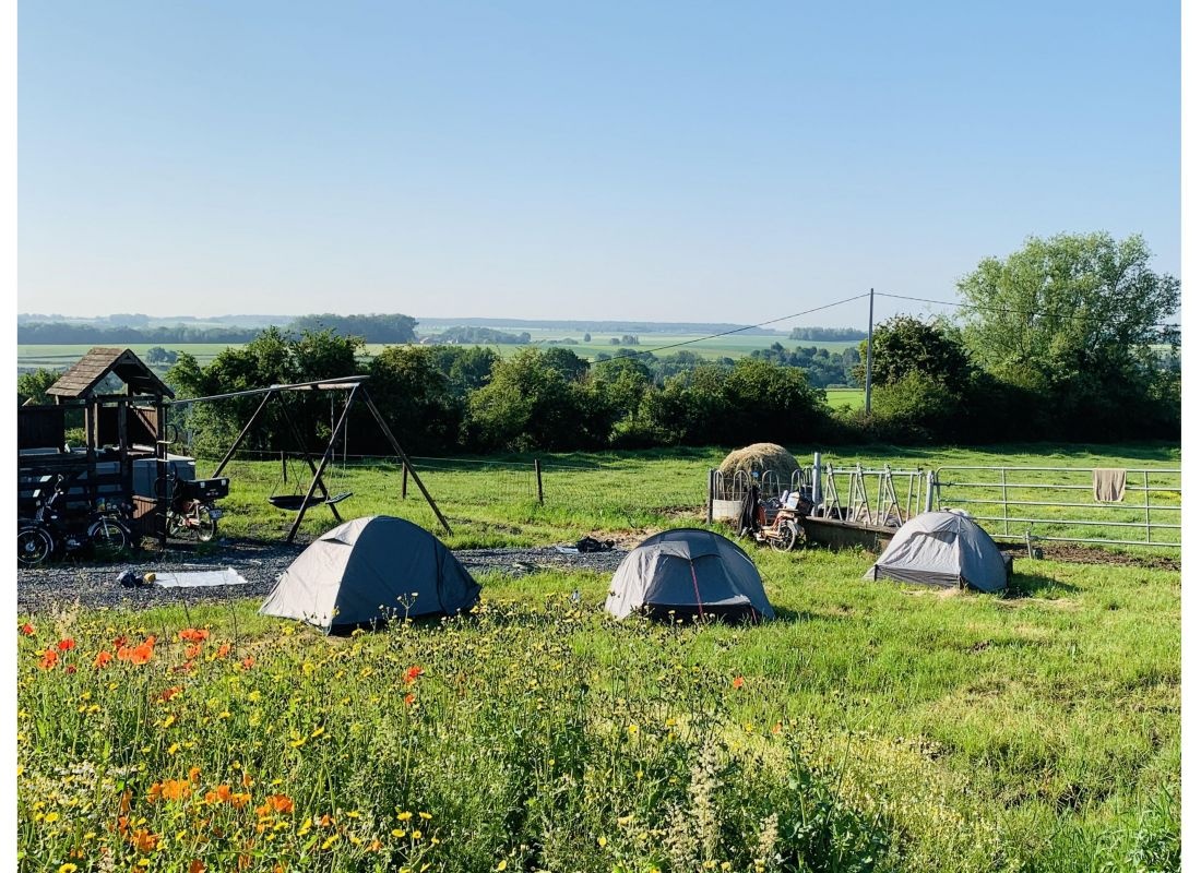 Le pré en bulles — Stellplatz in Merbes-le-Château