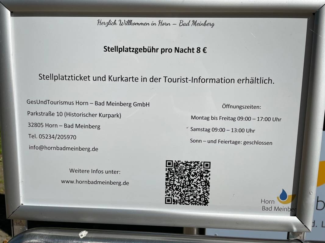 Wohnmobil Stellplatz — Area di sosta in Horn-Bad Meinberg
