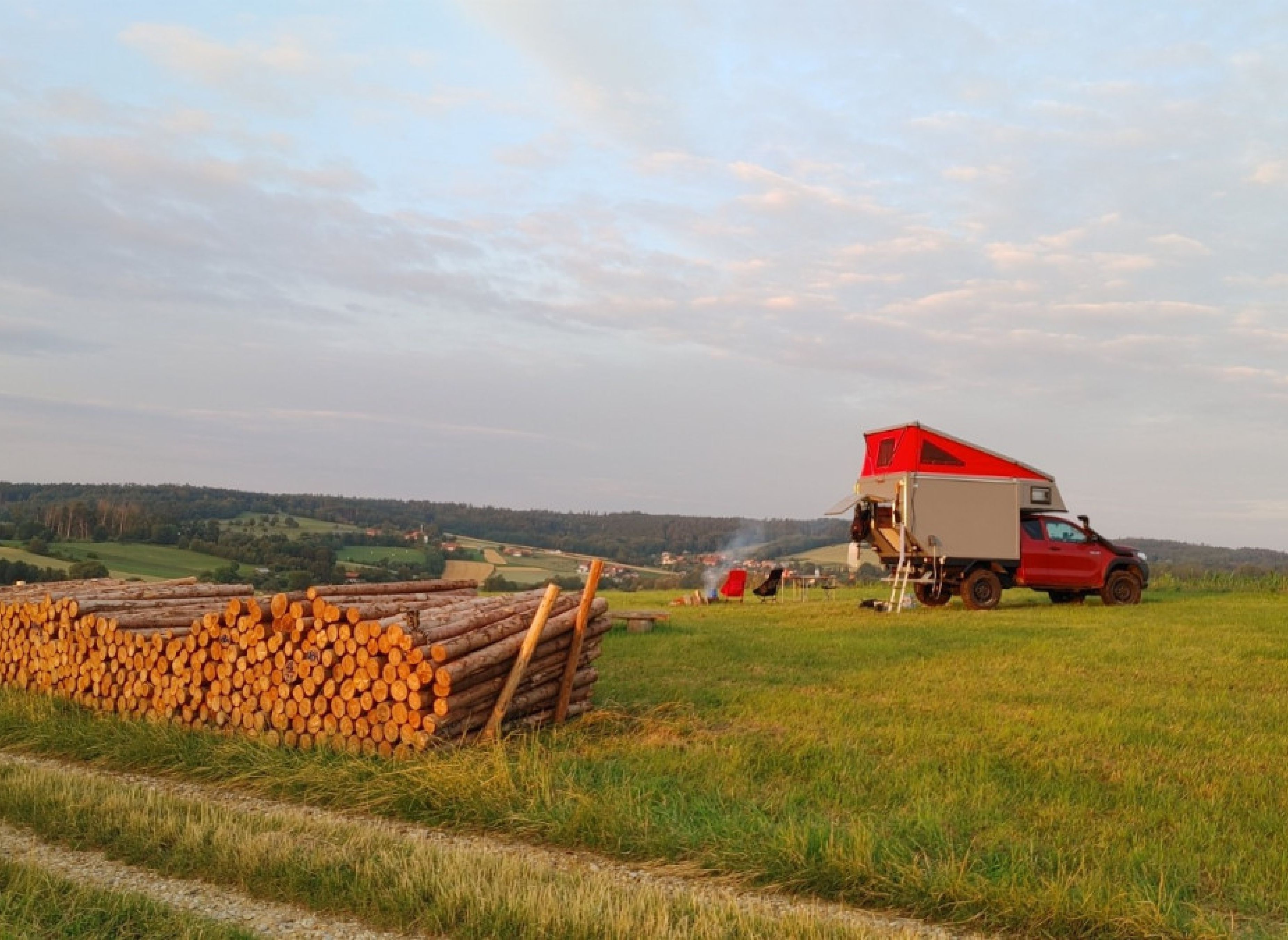 Mitten im Grünen in Haarbach — Bobilplass in Haarbach