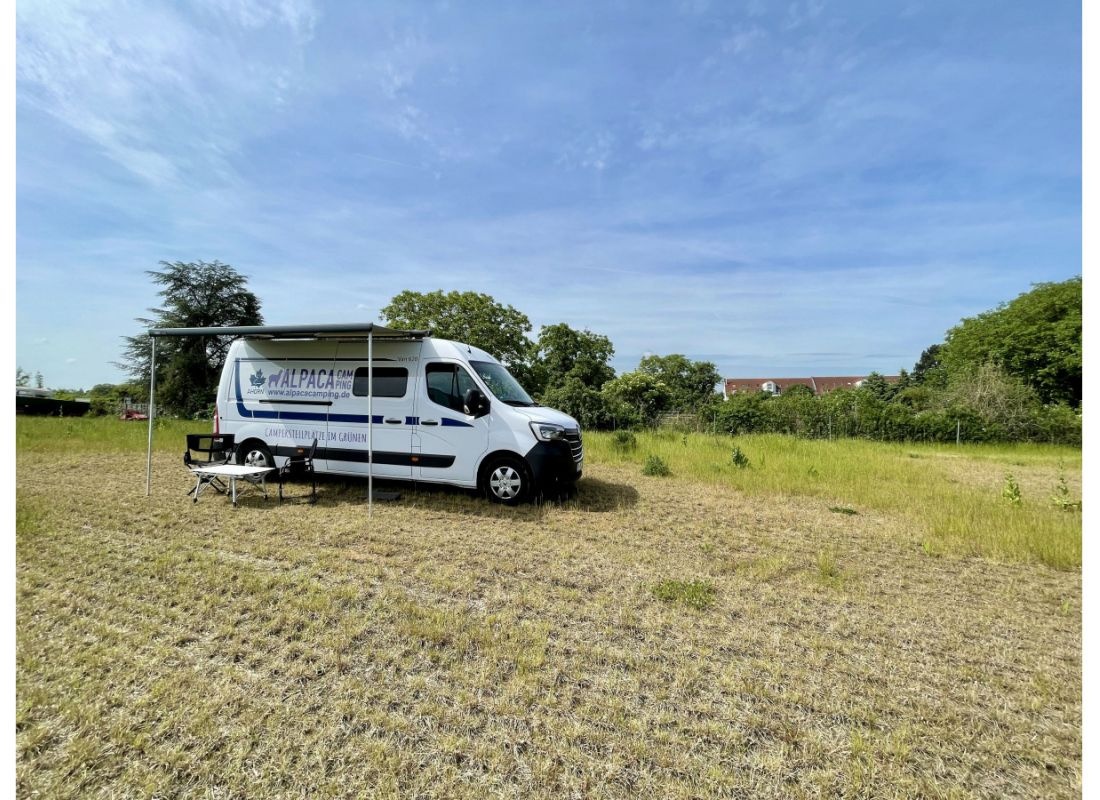 Ruhige Wiese mit Naturblick am Weingut — Winery in Wiesbaden