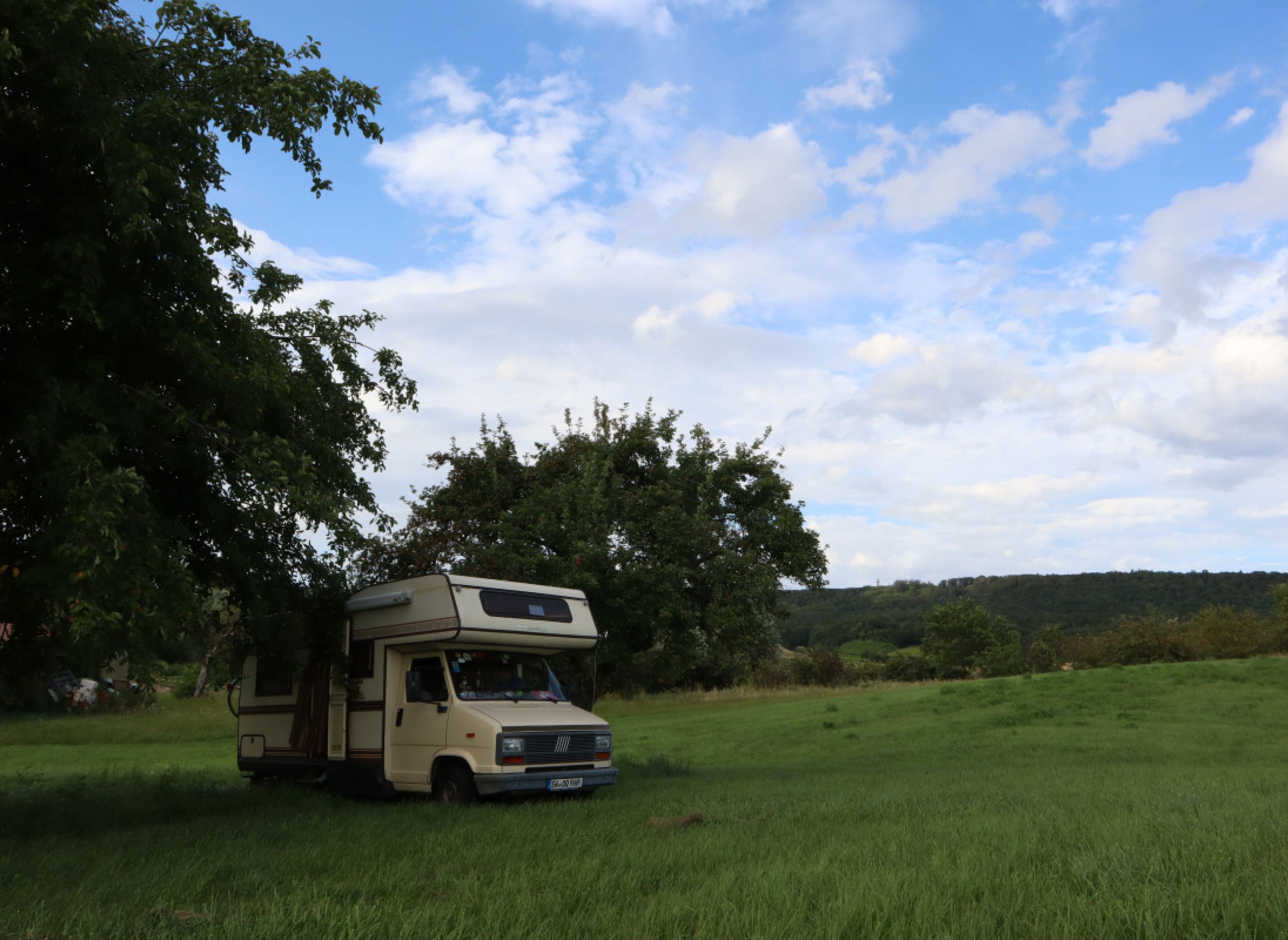 Träumen unter Bäumen #2 — Area Autocaravanas in Michelau im Steigerwald