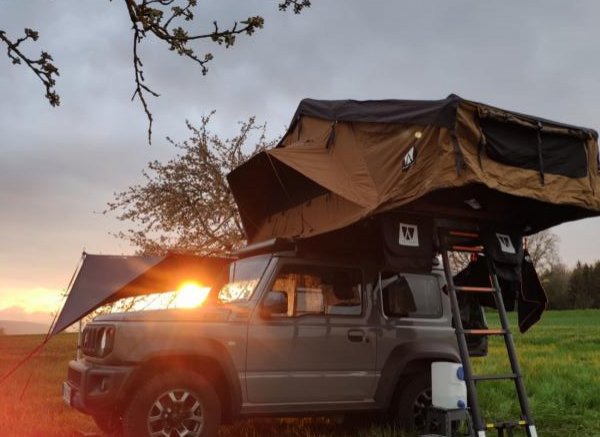 "Wild Campen" im Obstgarten mit 360°-Blick am UNESCO Geopark Ries — Photo 2