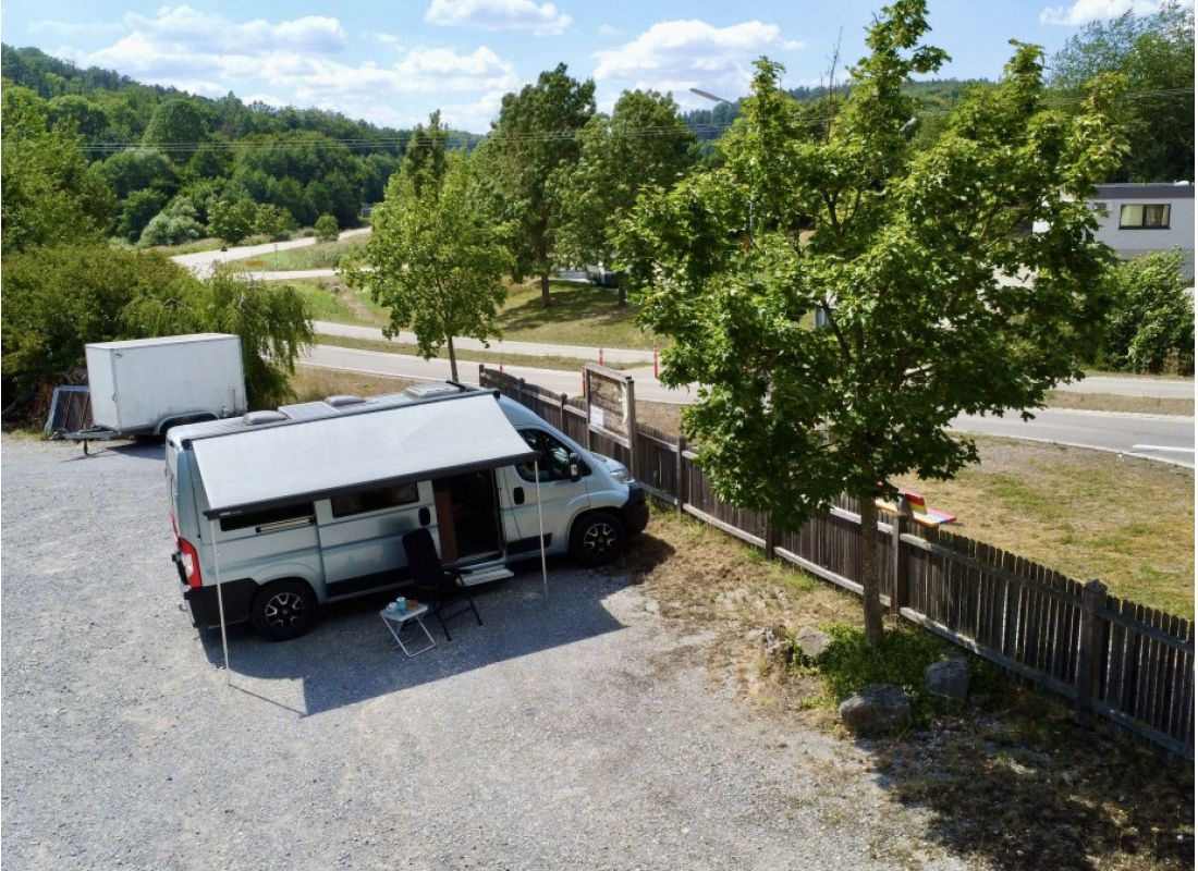Stellplatz in Rügland — Aire camping car in Rügland