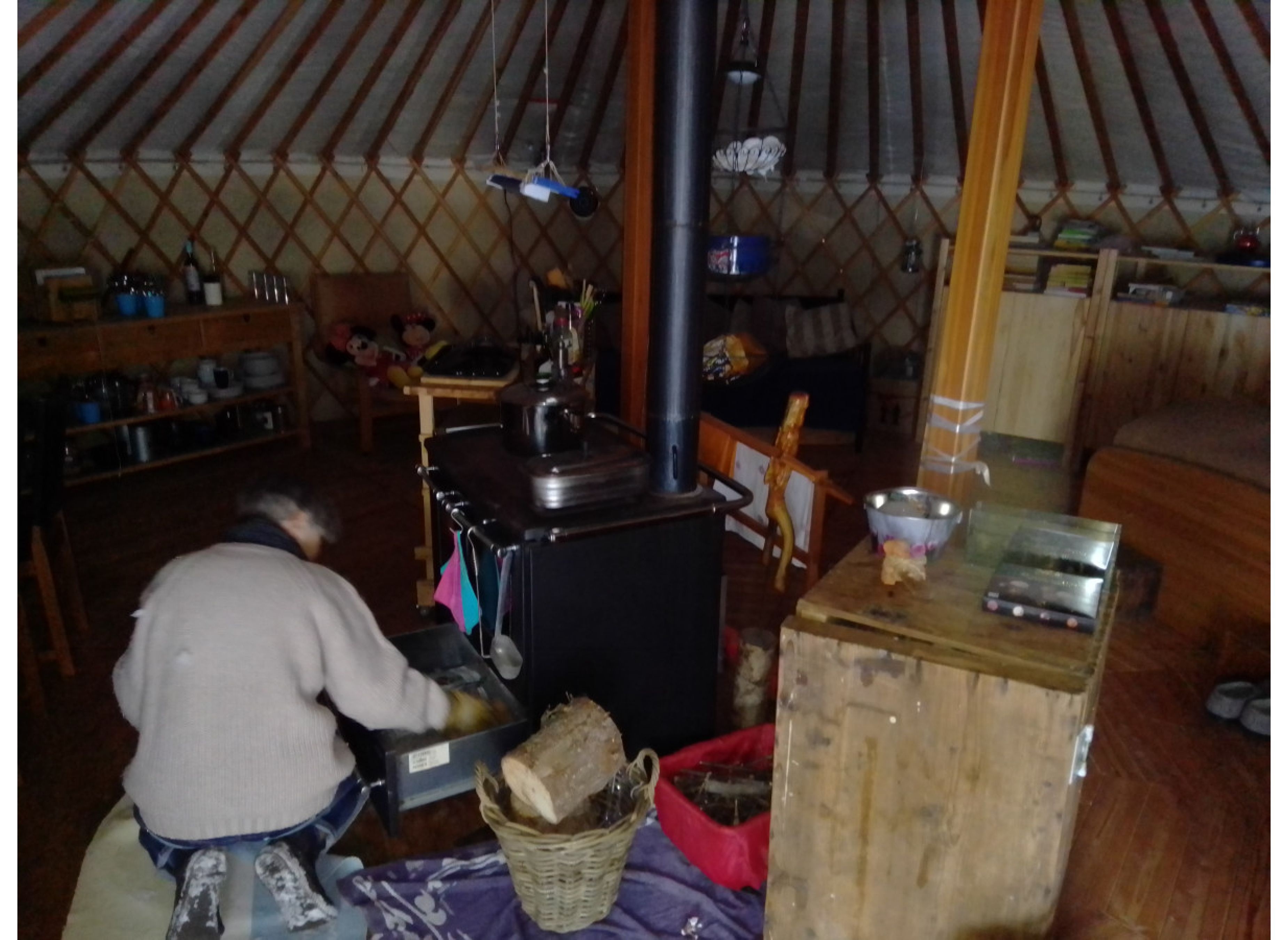 Einzelstellplatz an der mongolischen Yurte — Area Autocaravanas in Marktheidenfeld