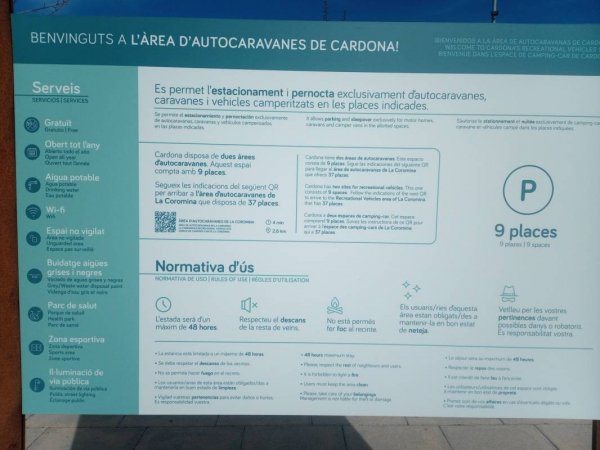 Àrea de Servei Autocaravanes Cardona — Fotografie 2