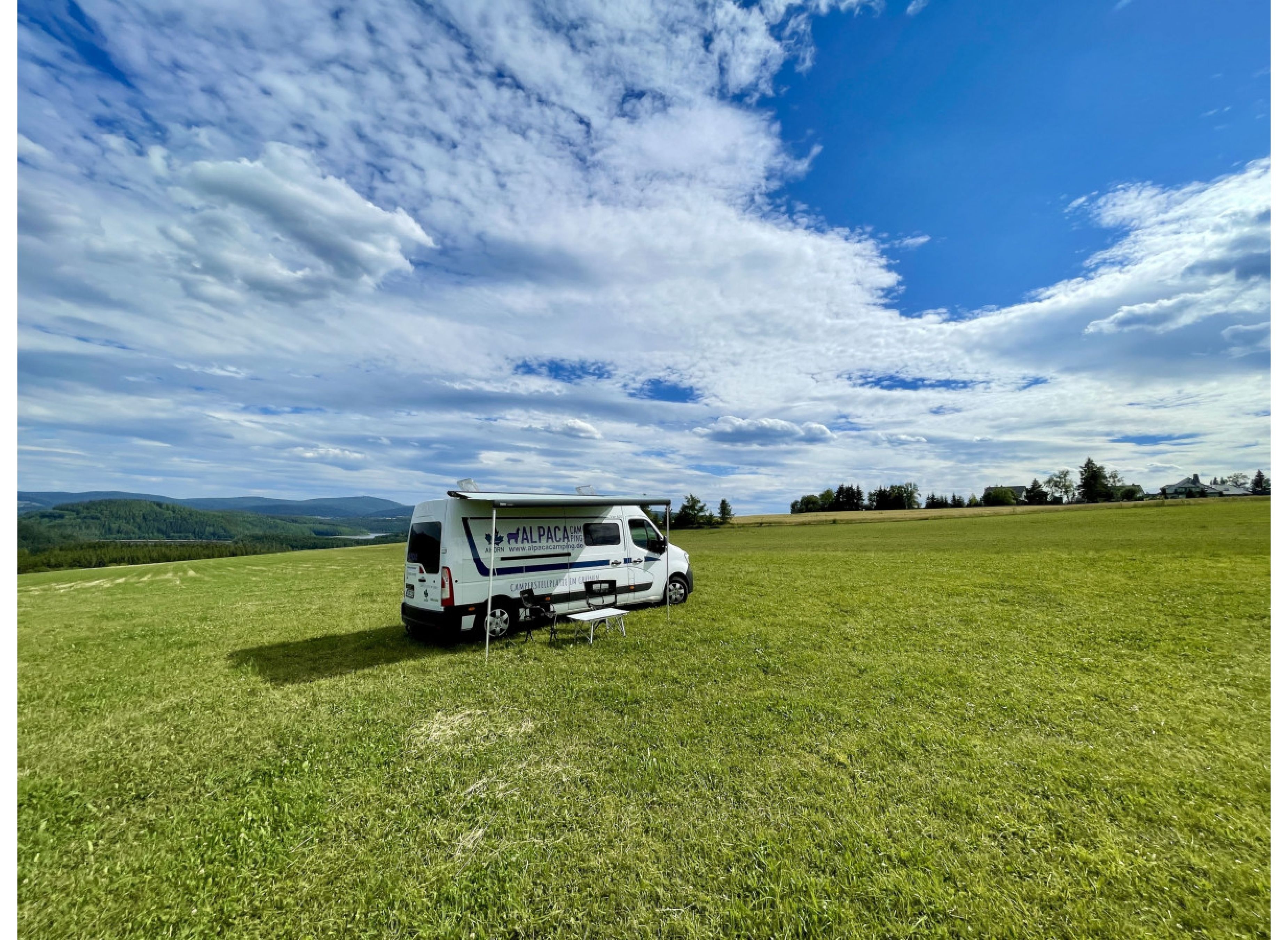 Panoramablick Viechzig — Sp. parking dla kamperów in Stützengrün