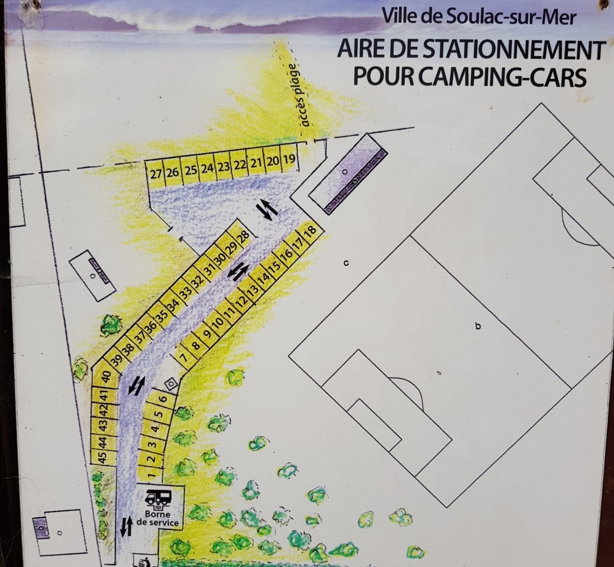 Stellplatz Soulac-sur-Mer — Ställplats in Soulac-sur-Mer