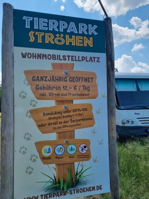 Tierpark Ströhen — Місце для кемперів in Wagenfeld