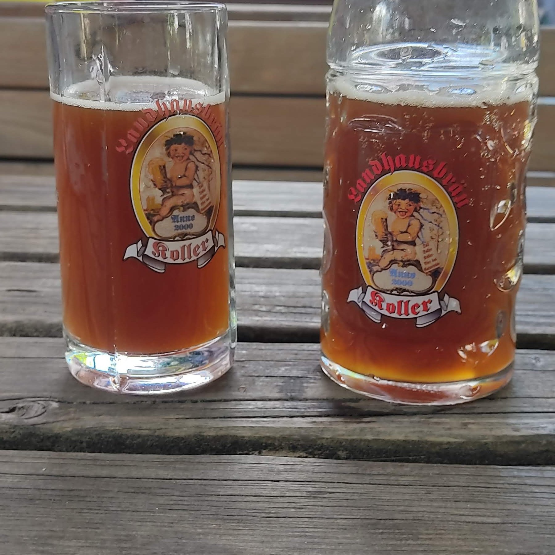 Landhausbraeu Koller — Vid restaurangen in Eurasburg