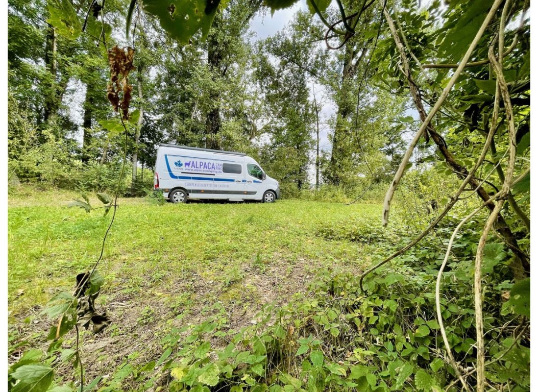 Unter Bäumen, in einer Wildnis, direkt am Bach — Area di sosta in Herrieden