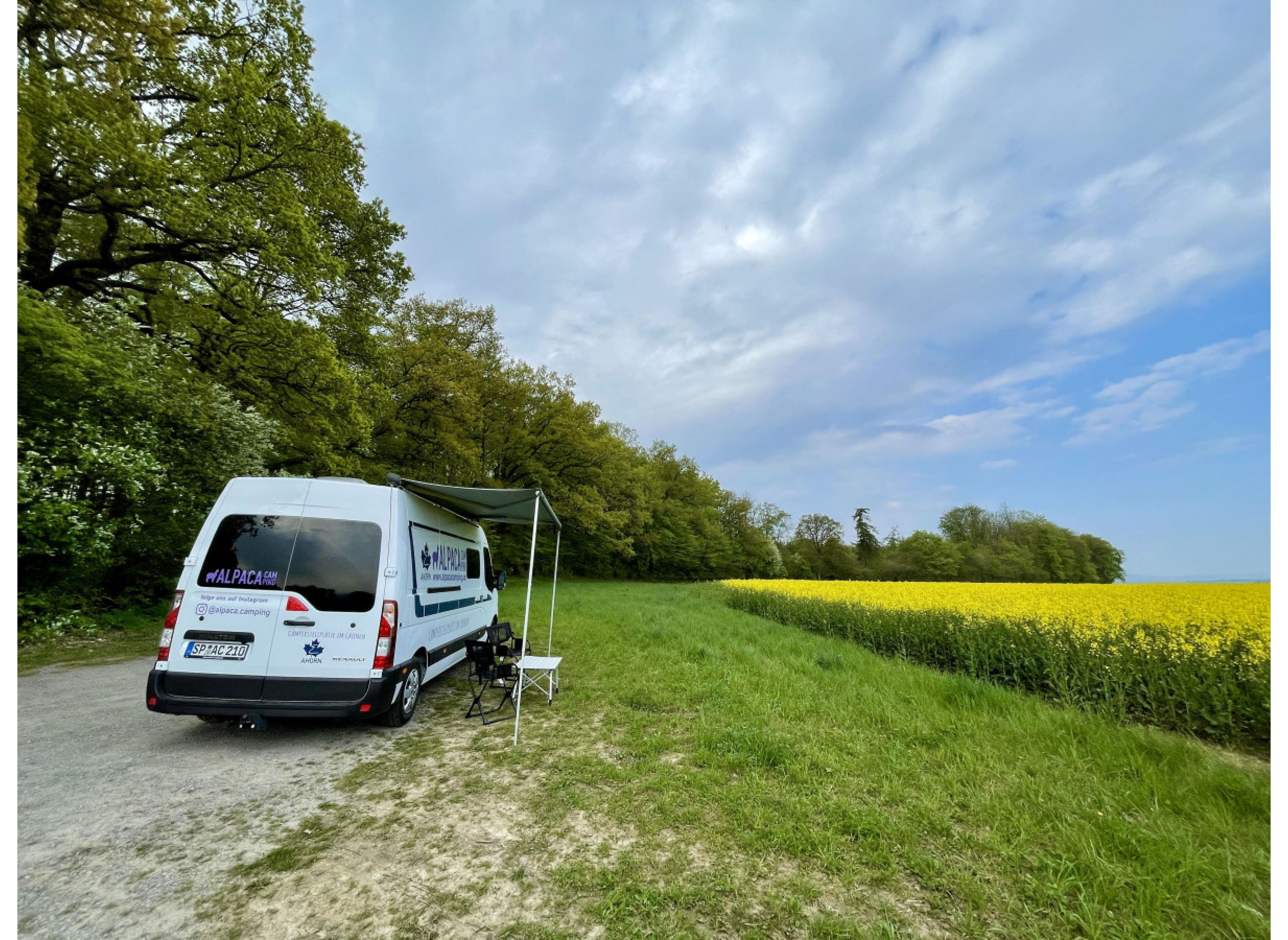 Weitblick vor dem Wald — Ställplats in Borgentreich