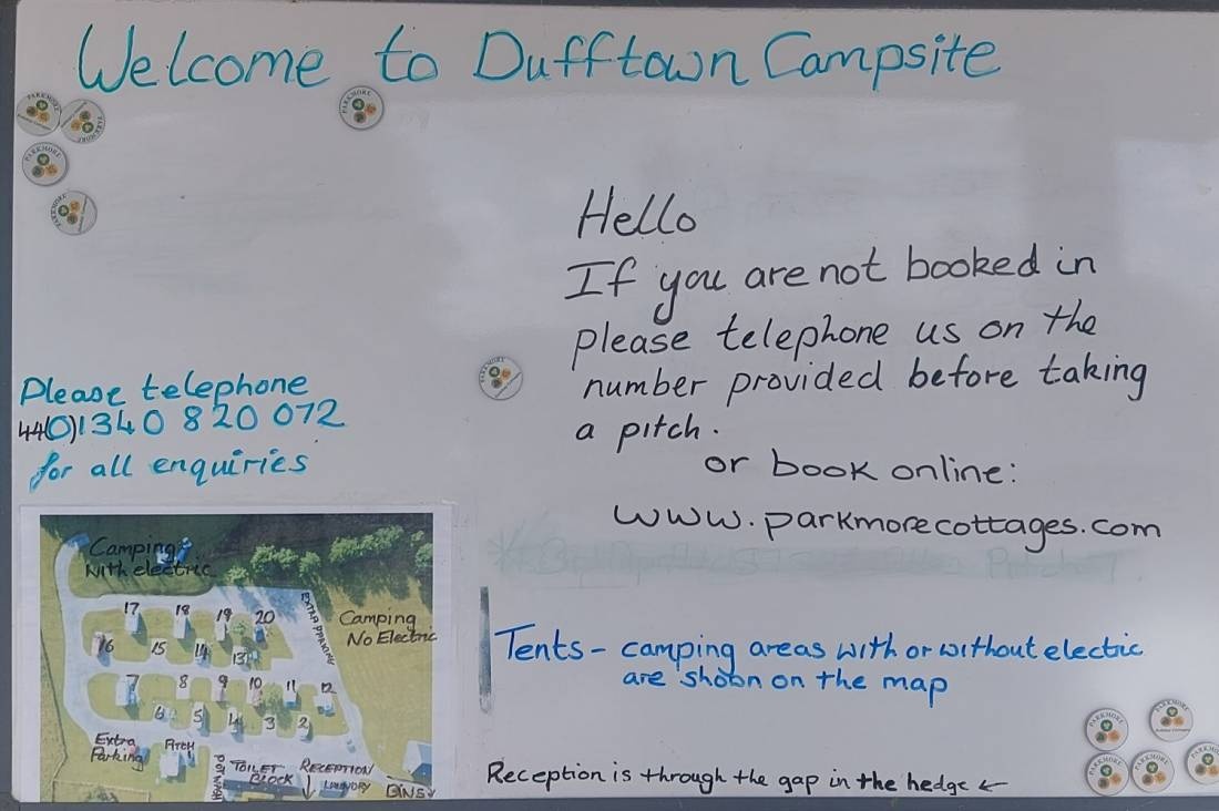 Dufftown Campsite — Kemping in Keith