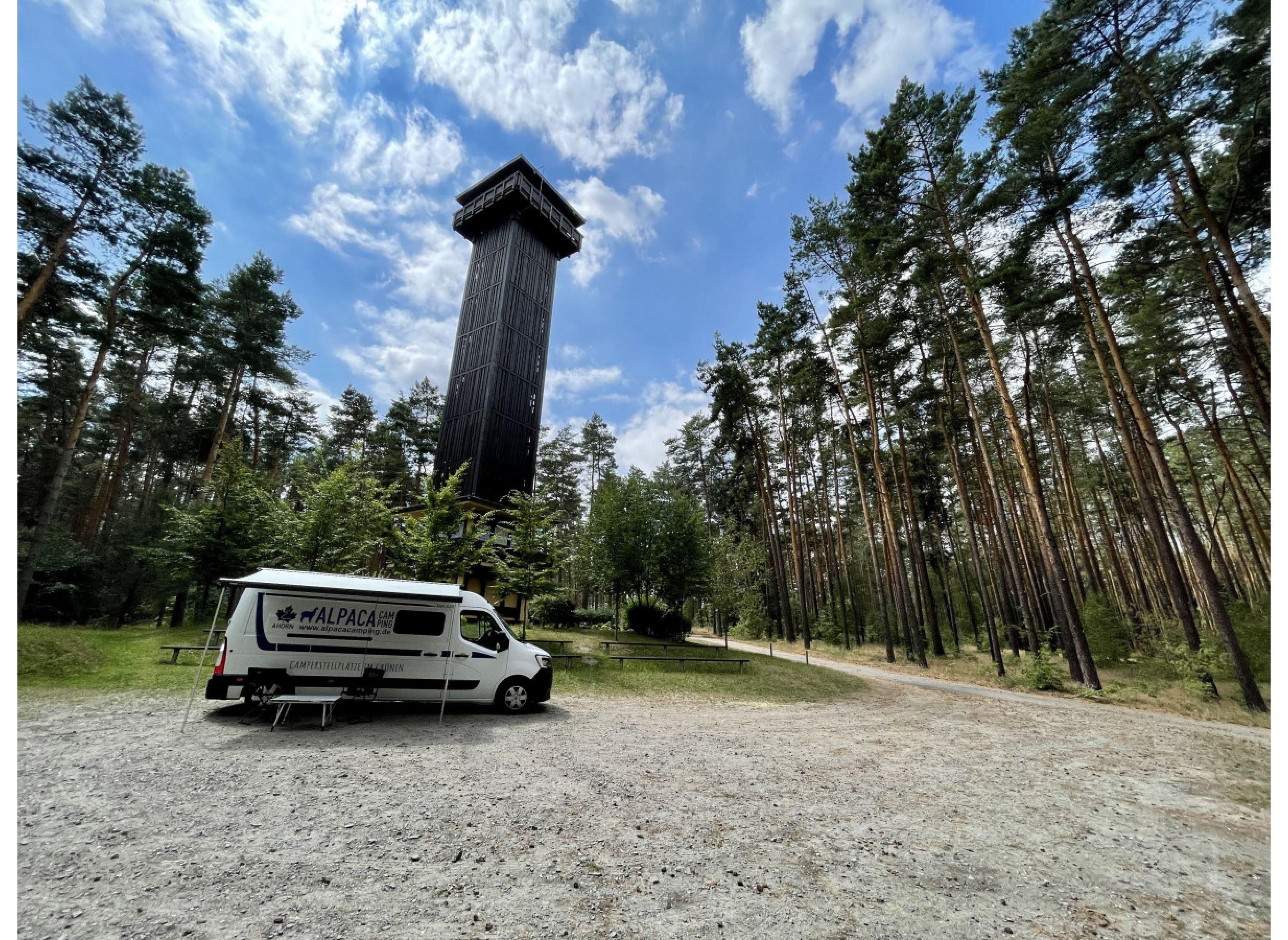 Am Heidebergturm — Bobilplass in Gröden
